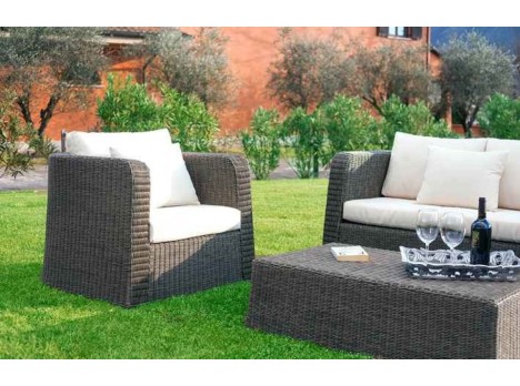 Salotto giardino con poltrone Thay di Uniko