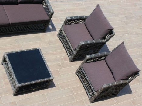 Poltrone da esterno in fibra sintetica