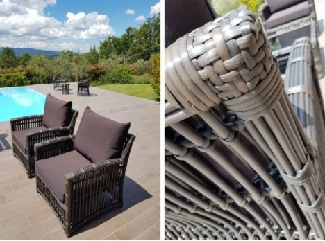 Salotto in fibra sintetica di alta qualità