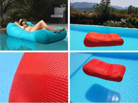 Lettino da piscina galleggiante in tessuto