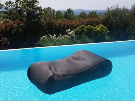 Lettino galleggiante in tessuto Uniko