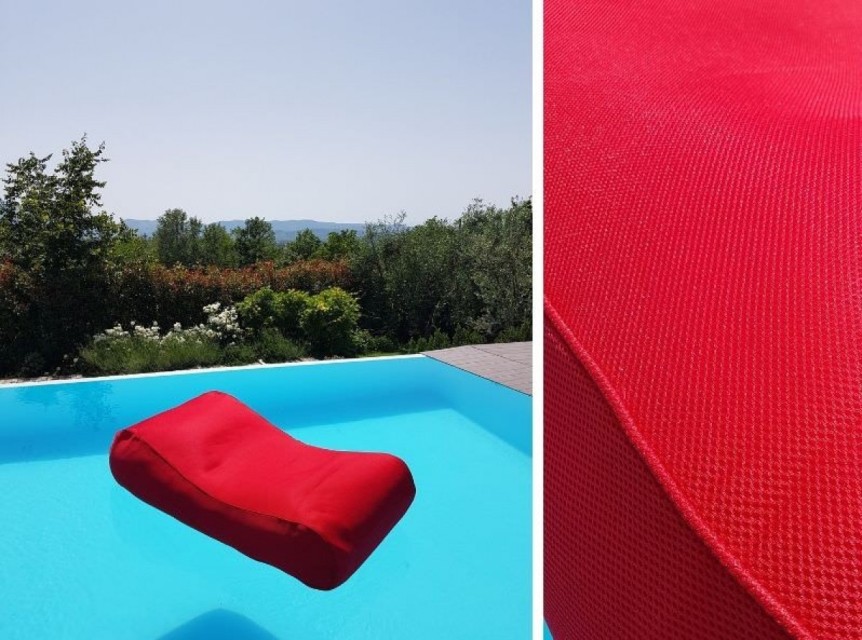 Lettino galleggiante in tessuto