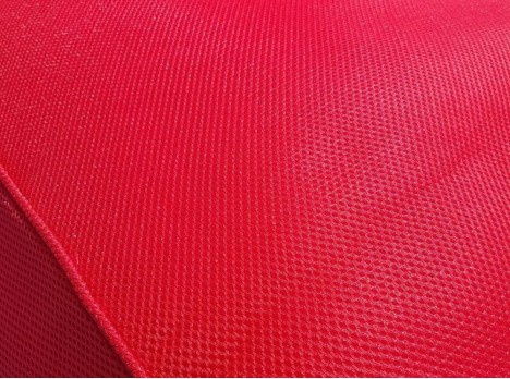 Lettino galleggiante per piscina in tessuto rosso