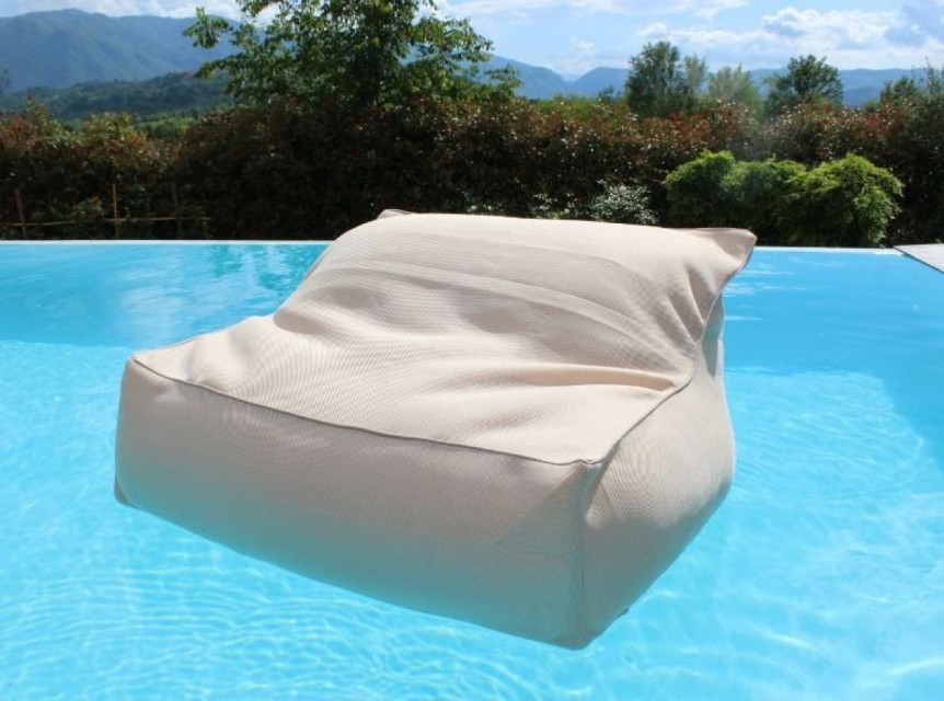 Materasso galleggiante a poltrona in tessuto