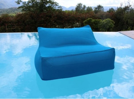 Floating beanbag chair turquoise