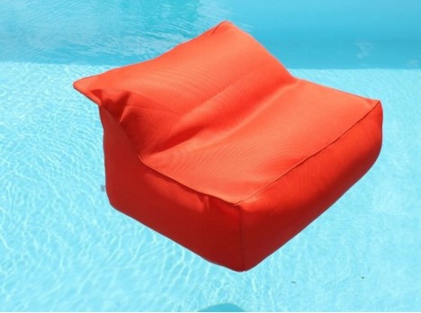Poltrona galleggiante arancio in tessuto
