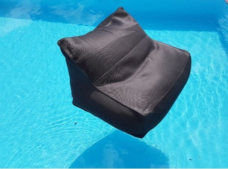 Poltrona galleggiante in tessuto grigio