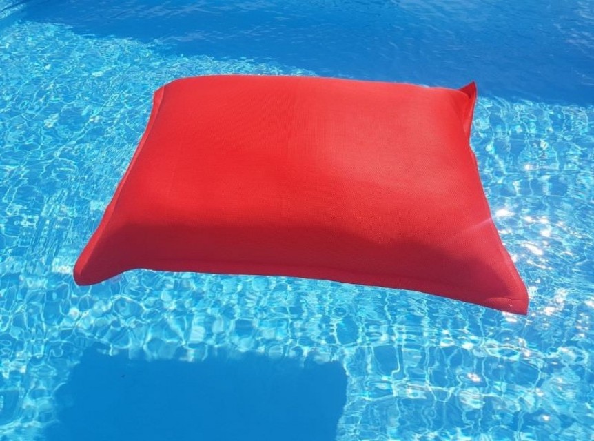 maxi cuscino galleggiante in tessuto