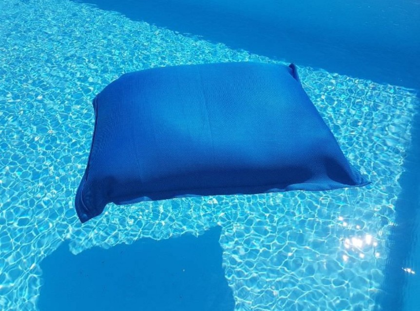 maxi cuscino galleggiante per piscina in tessuto