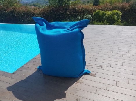 cuscino galleggiante per esterno turchese