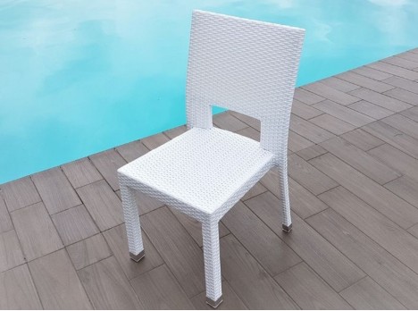 Sedia da giardino in rattan sintetico