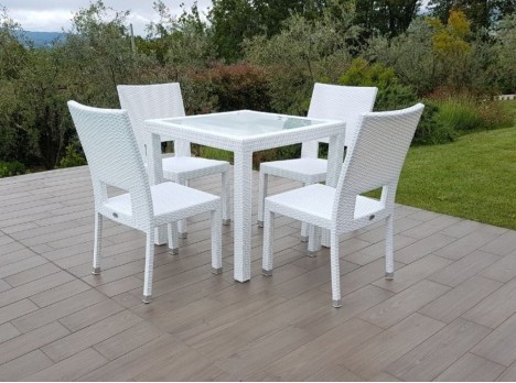 Sedia per esterno bianca