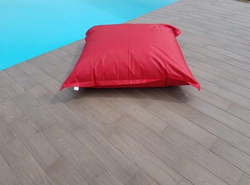 Cuscino gigante per esterno rosso