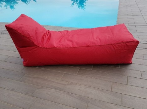 Lettino morbido per esterno in tessuto