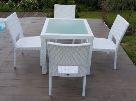 Tavolo da giardino Java White