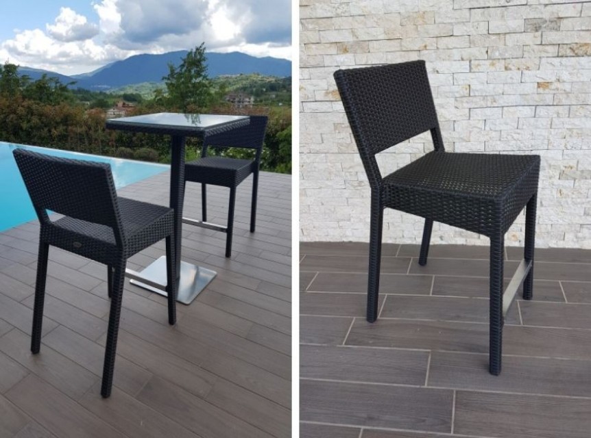 Sgabelli outdoor in fibra sintetica