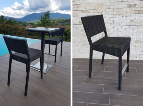 Sgabelli outdoor in fibra sintetica