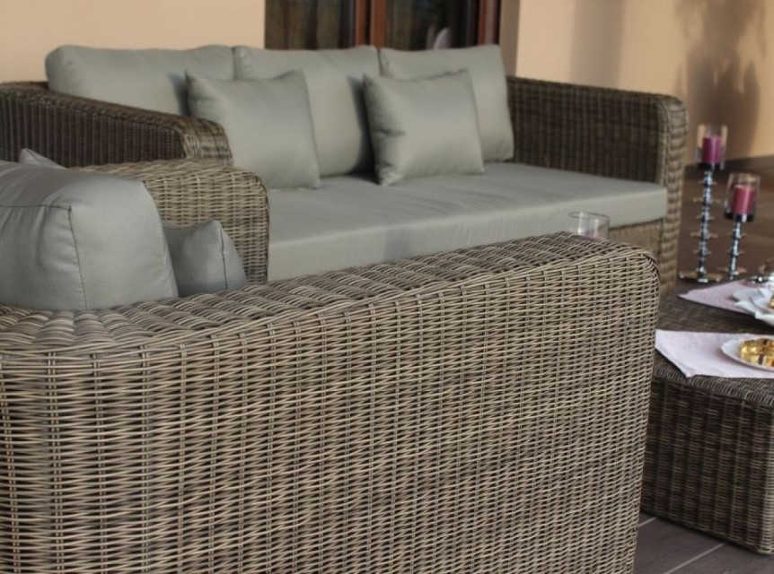 Fibra sintetica tonda intrecciata a mano