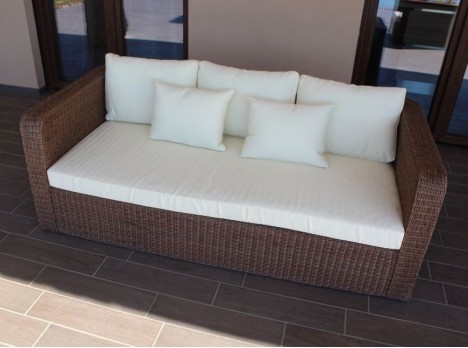 Divano tre posti da esterno