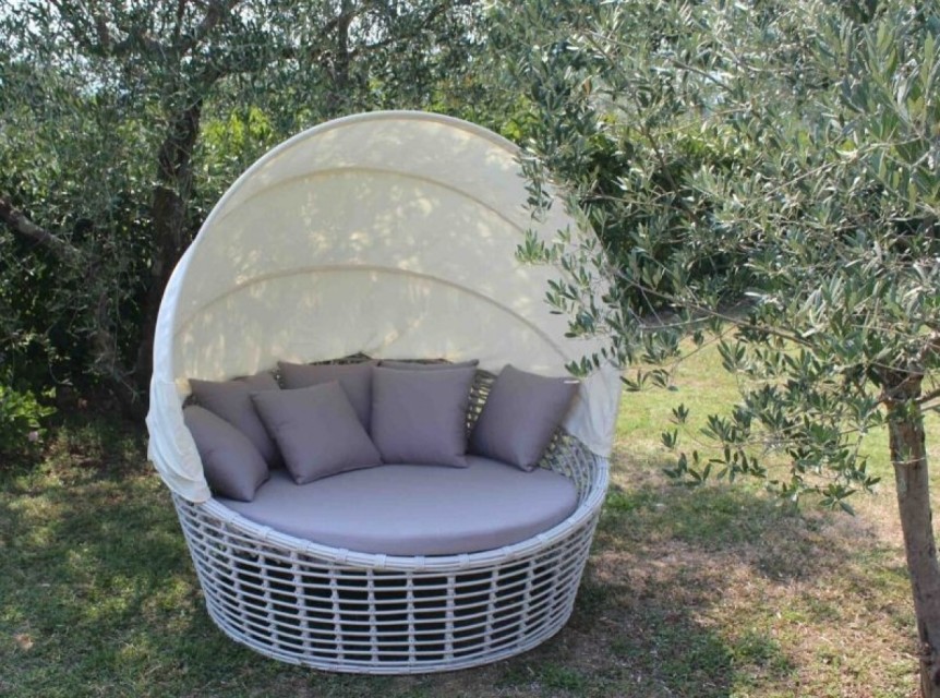 Divano con parasole richiudibile Nest