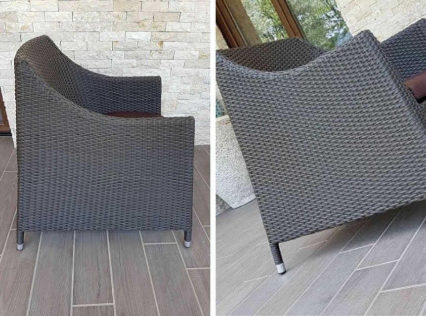 Fibra sintetica intrecciata a mano