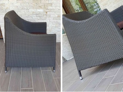 Fibra sintetica intrecciata a mano