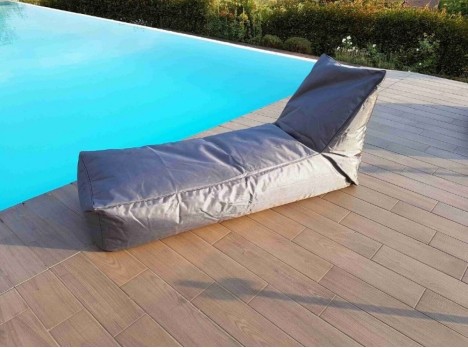 Lettino imbottito per esterno