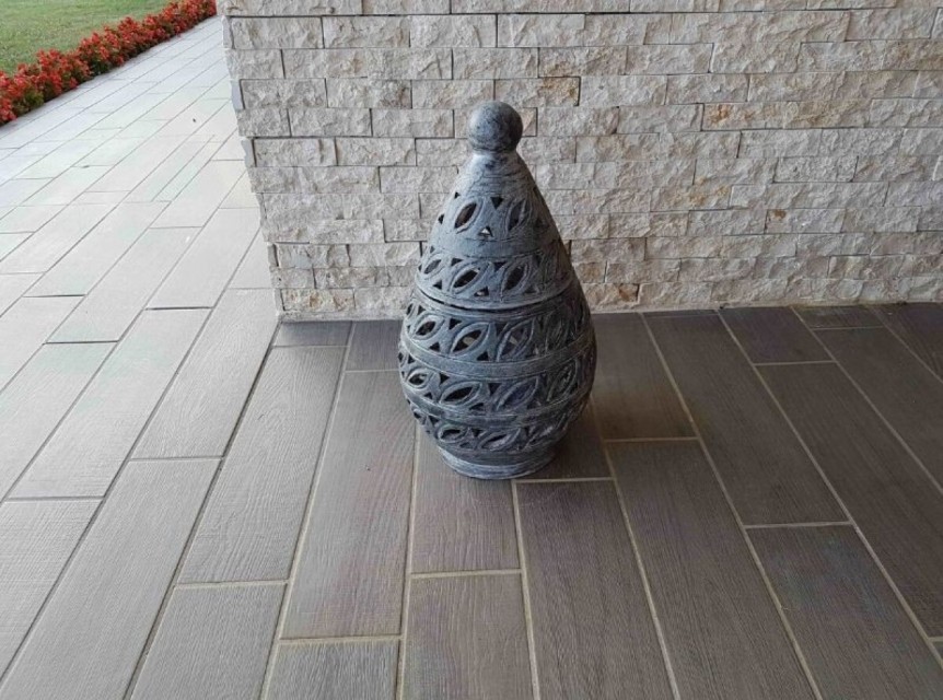 Lanterna da esterno in terracotta