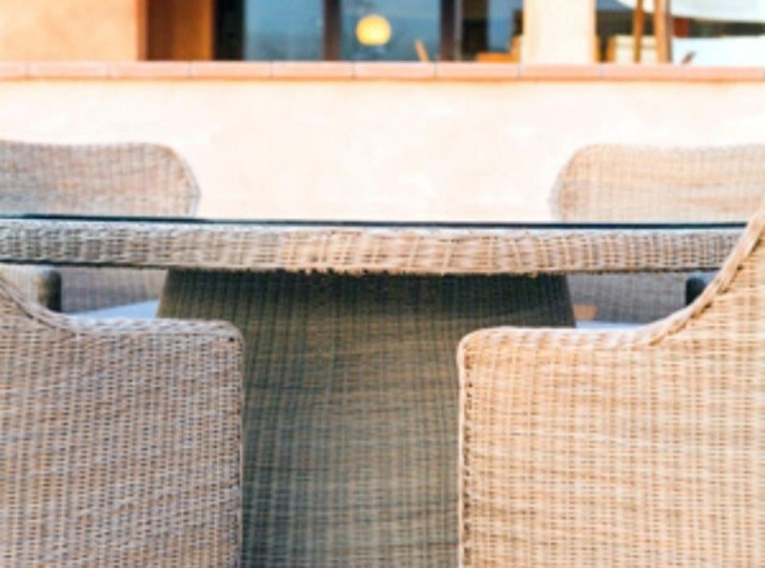 Base tonda intrecciata a mano