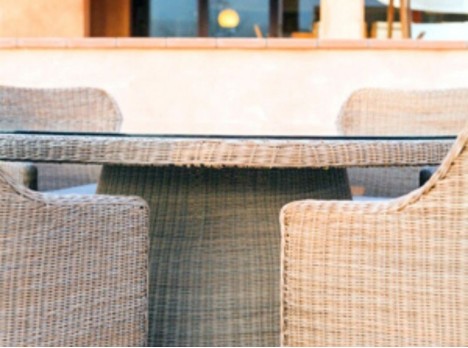 Base tonda intrecciata a mano