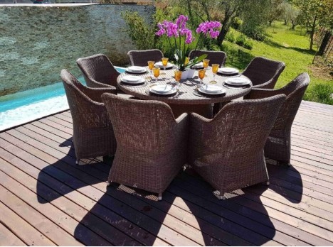 Tavolo da esterno Zhaia Brown