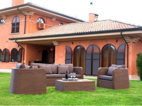 Salotto per esterno di design Thay