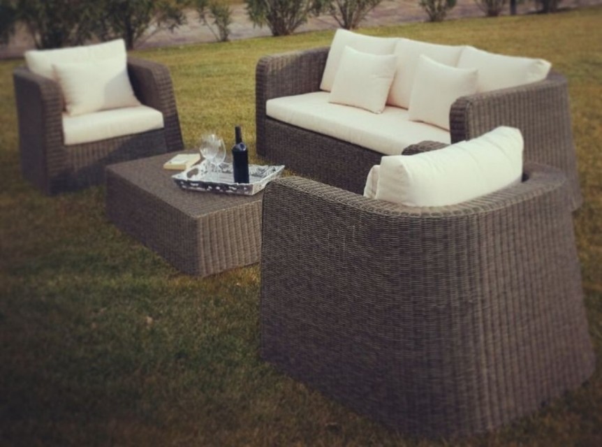 Fibra tonda per esterno colore grigio