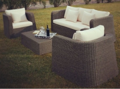 Fibra tonda per esterno colore grigio