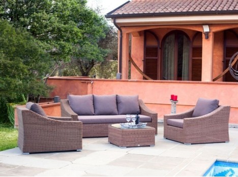 Salotto per esterno di design Senya