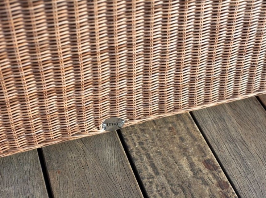 Salotto in fibra sintetica tonda per esterno