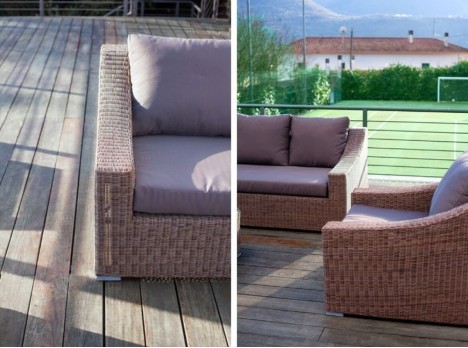 Intreccio artigianale in fibra sintetica