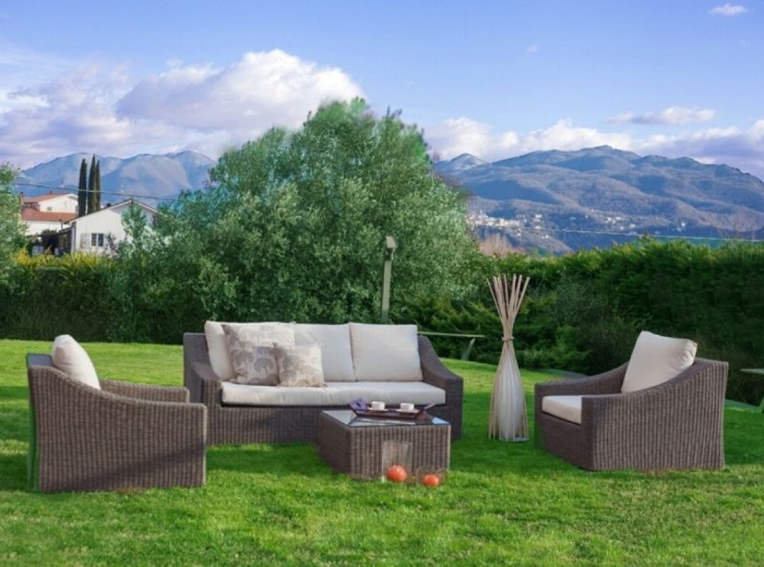 Divano da giardino Senya Grey