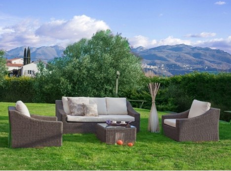 Divano da giardino Senya Grey