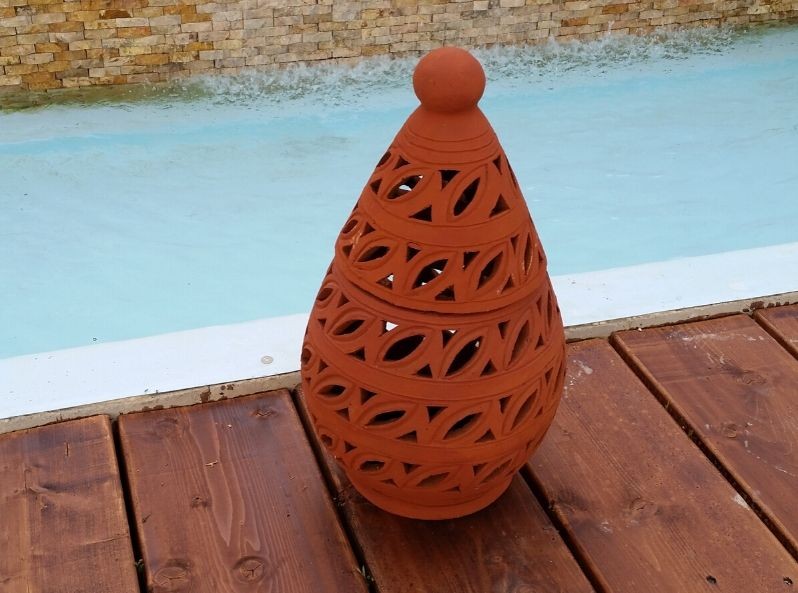 Lanterna in terracotta Eggy