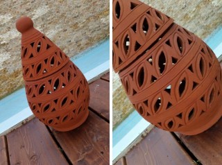 Lanterna in terracotta Eggy