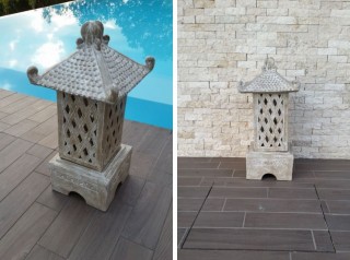 Lanterna da giardino in terracotta