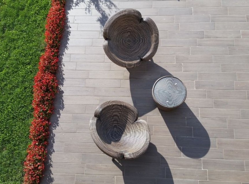 Poltrone in rattan naturale