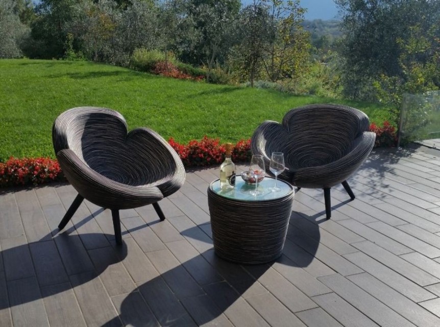 Poltrone in rattan naturale di design