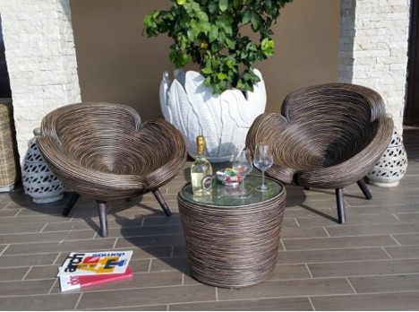 Set due posti in fibra naturale