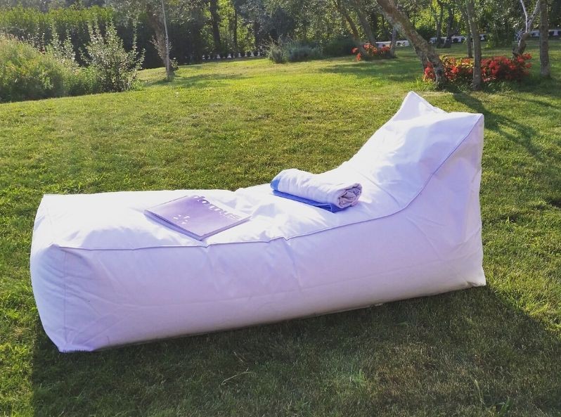 Lettino in tessuto per esterno