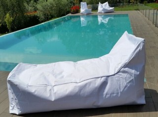 Lettino imbottito per esterni