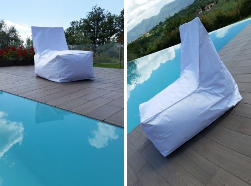 Poltrona per esterno imbottita