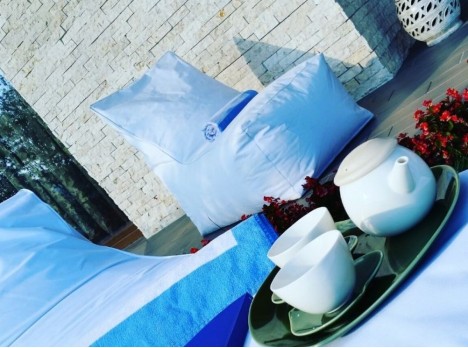 Cuscino gigante a poltrona da esterno