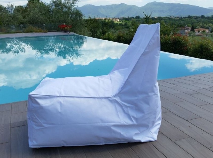 Poltrona da giardino in tessuto